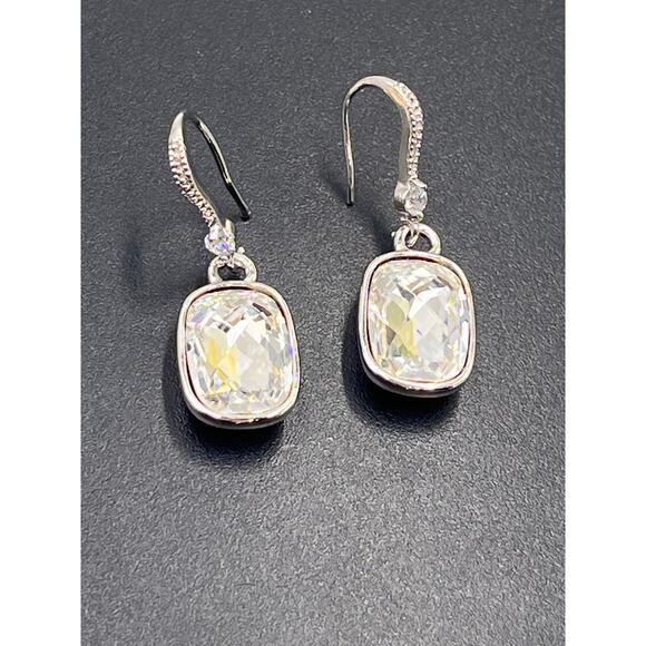 Swarovski Night time Crystal‎ Moonlight Pierced Drop Pave Earrings - Picture 8 of 8